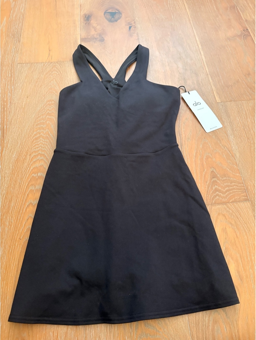 Alo Yoga Black Tennis Pickleball Dress Athleisure Clean Girl Size S NWT